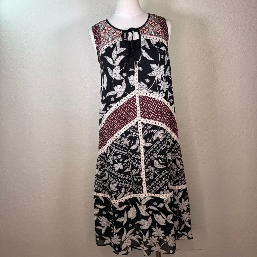 Anthropologie Floreat Grasslands Embroidered Lace Floral Midi Dress - Picture 2 of 16